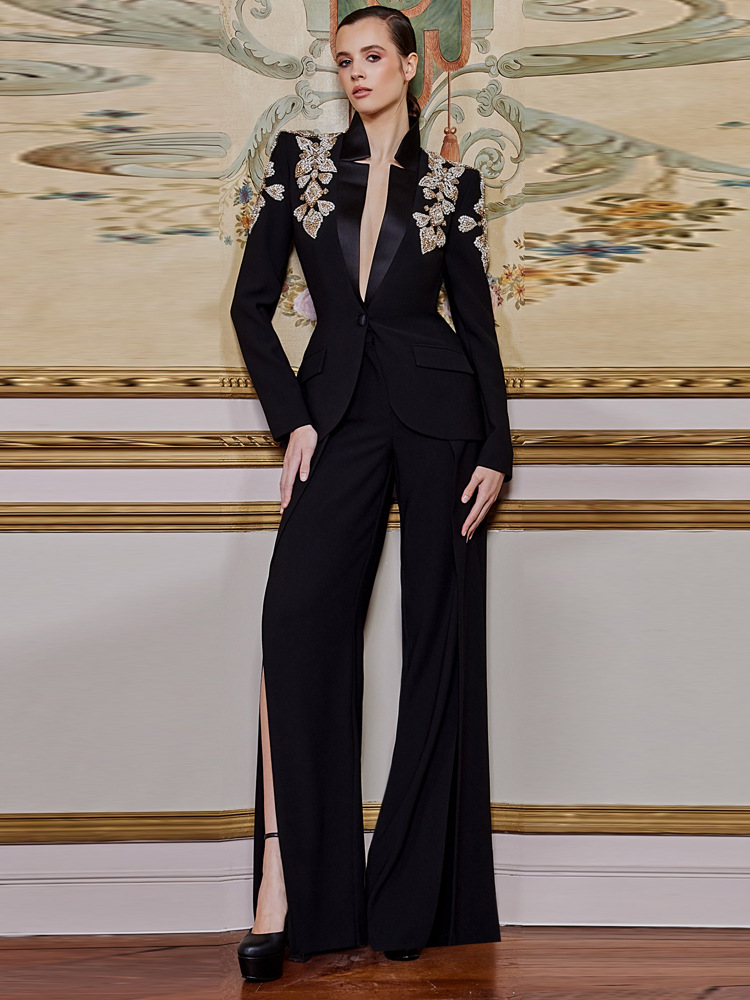 Women'S Formal Wear With Pants - HIGH STREET Nieuwste 2026 Designerpak Dames