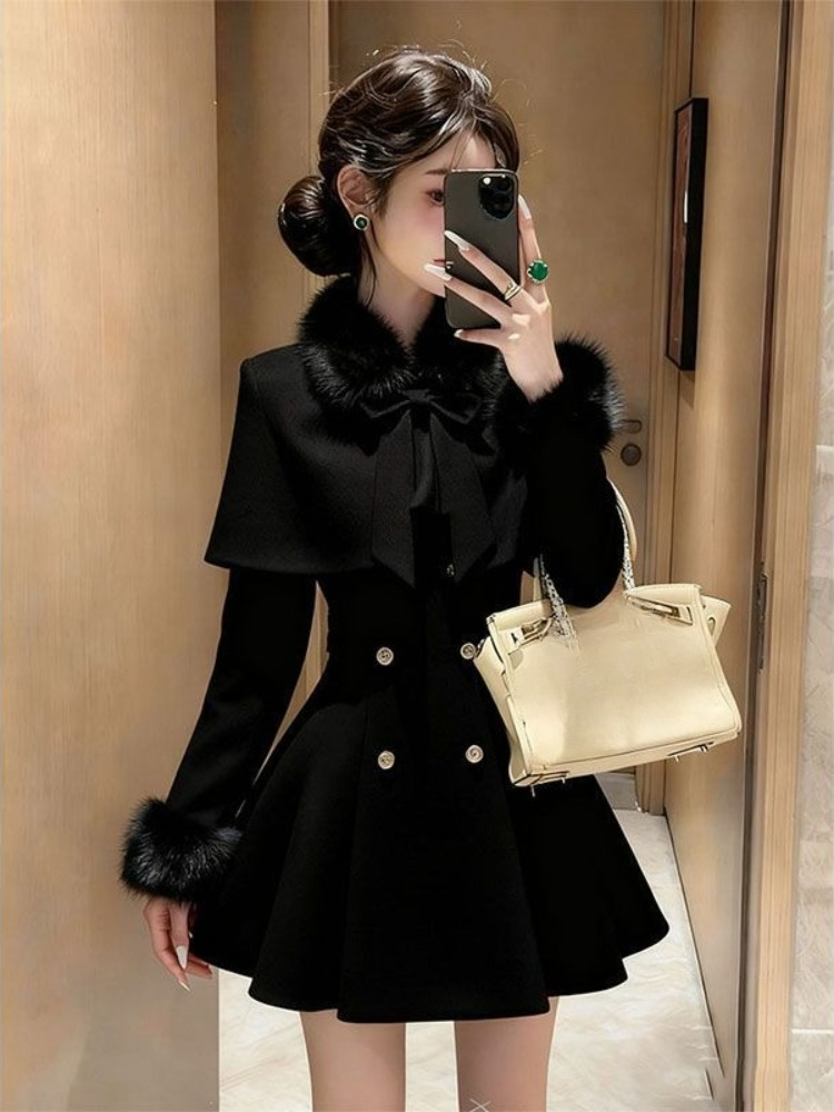 Vintage Women'S Formal Wear - Franse elegante vintage wollen 2-delige set