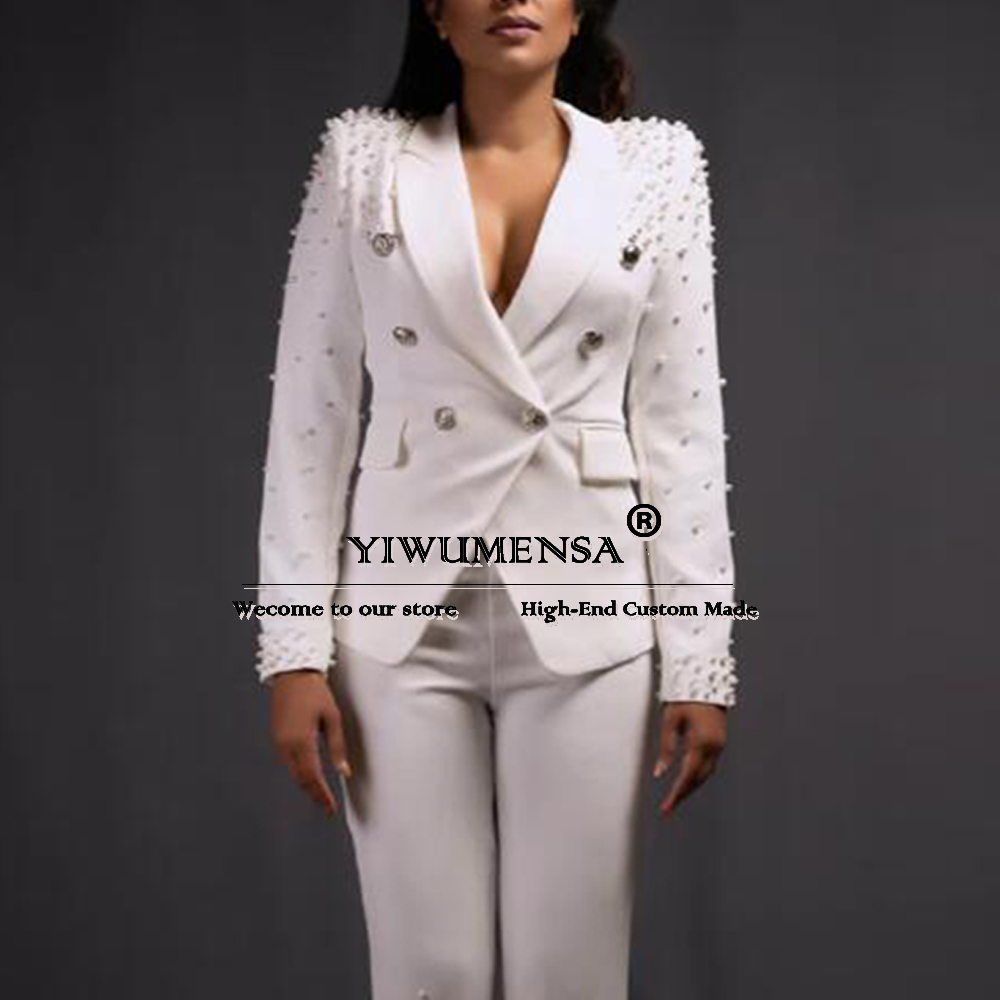 Women'S Formal Wear Tuxedo - Luxe Damesbroek Past Bij Slim Fit
