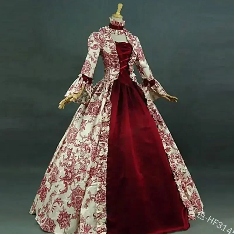 Victorian Women'S Formal Wear - Plus Size Dames Gotische Bloemrijke Kant