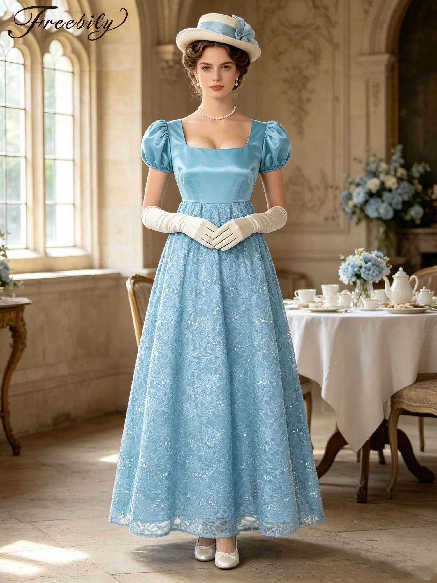 Victorian Women'S Formal Wear - Victoriaanse jurk Empire taille dames vintage