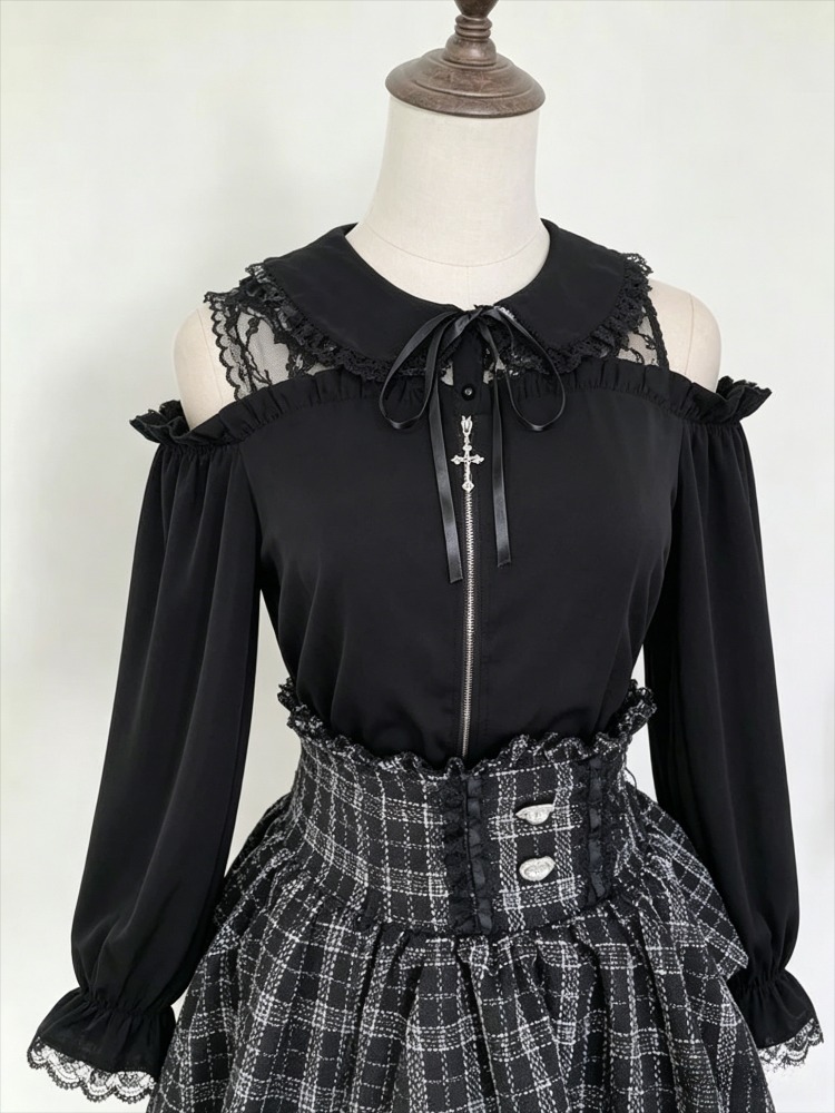 Women Formal Blouses For Evening Wear - Zoete JK Blouse Dames Japanse Kawaii