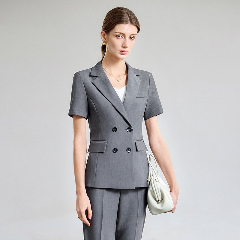 Dames zomer dunne korte mouwen - Women Formal Wear Shirt And Pant recensie en prijs