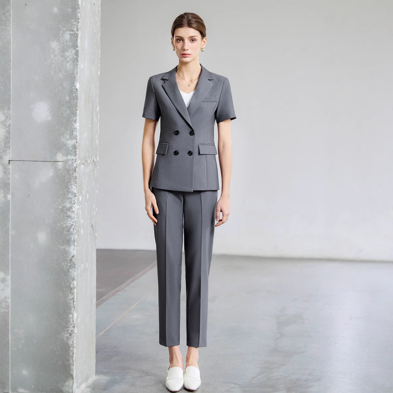 Dames zomer dunne korte mouwen - Women Formal Wear Shirt And Pant recensie en prijs