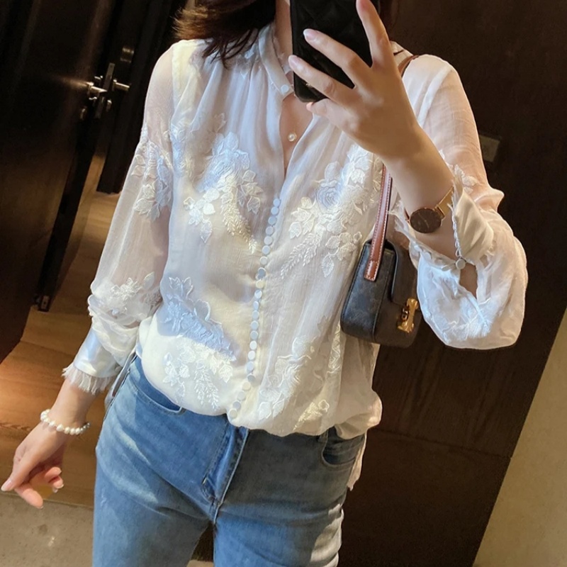 Opruiming Natuurlijke Linnen Z - Silk Blouse Button recensie en prijs