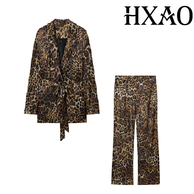 HXAO Luipaardbroeksets 2-delig - Women'S Formal Wear With Pants recensie en prijs