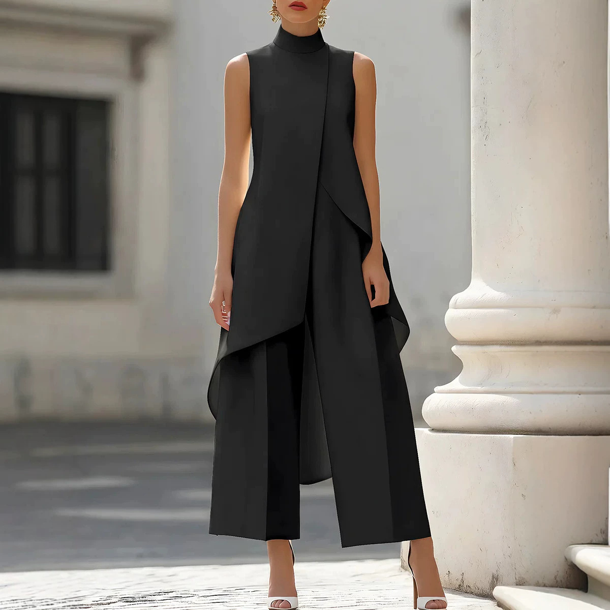 Dames Set met Staande Kraag, M - Women'S Formal Wear With Pants recensie en prijs