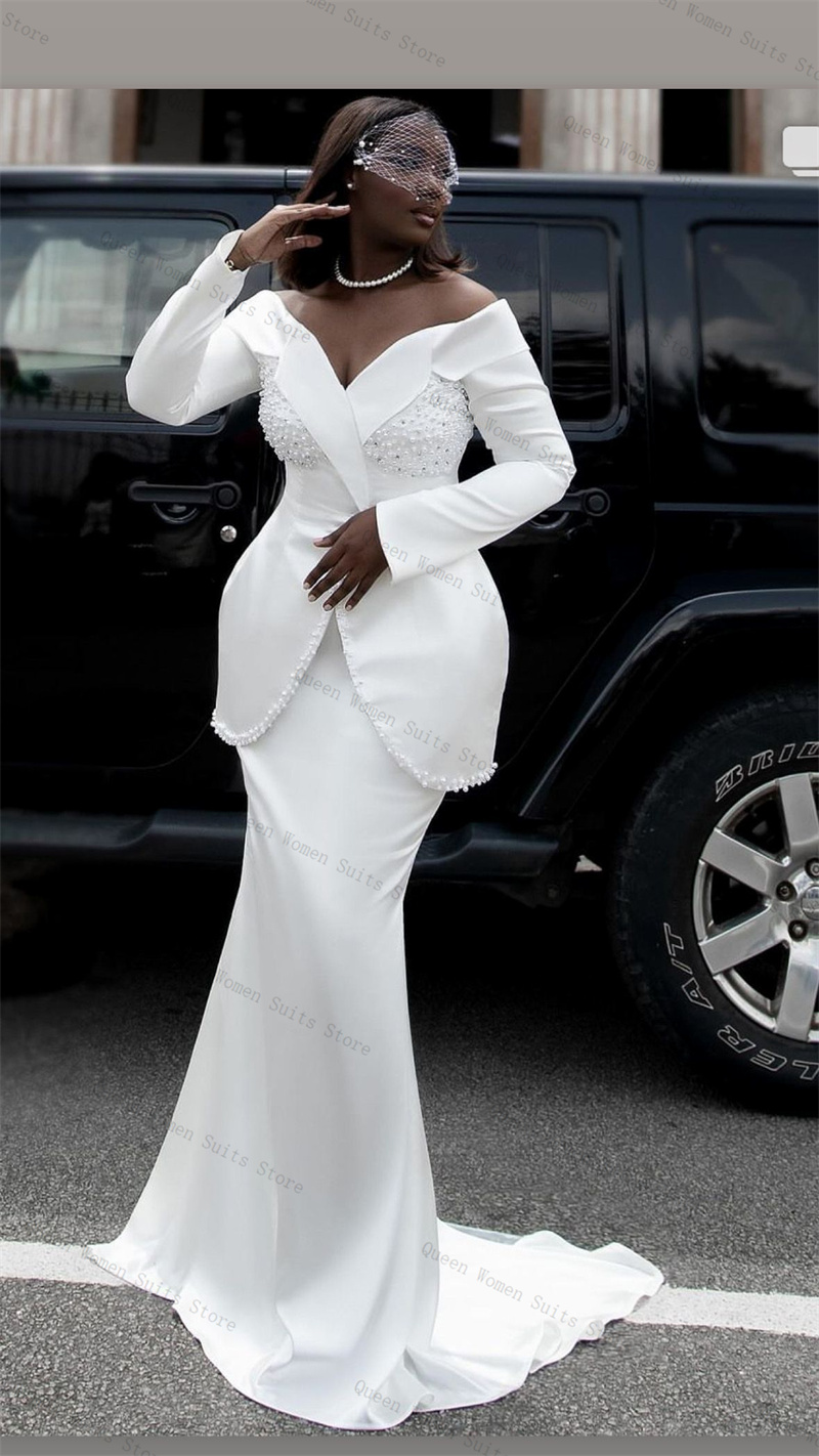 Witte Parels Vrouwen Pak Rok S - Women'S Formal Jackets To Wear With Dresses recensie en prijs