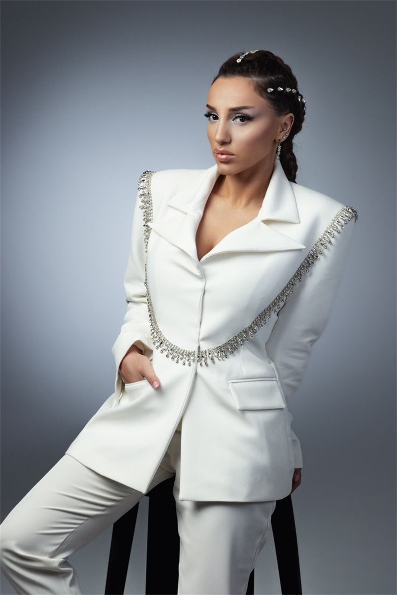 Elegante witte dameskostuums s - Women'S Formal Wear Tuxedo recensie en prijs