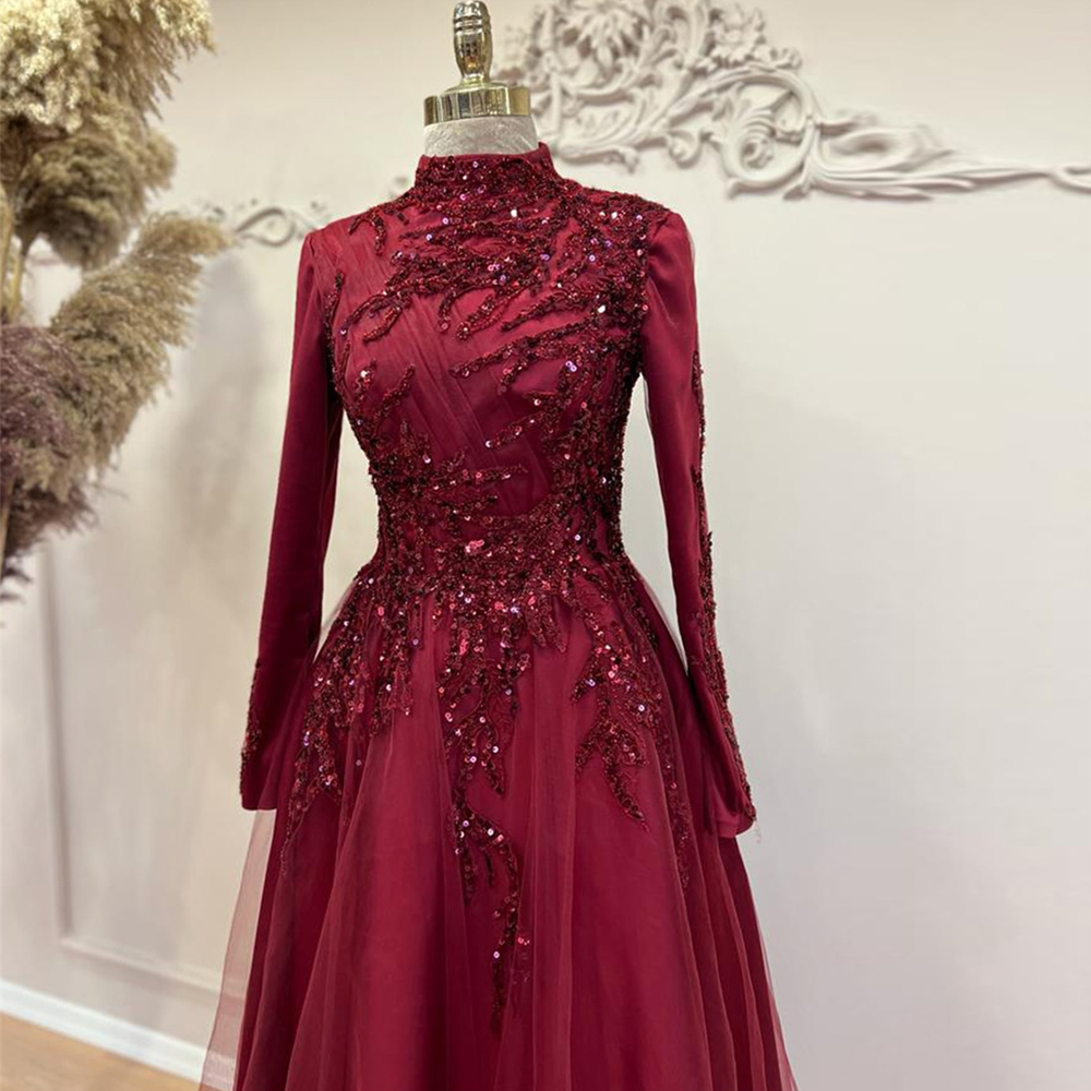 Kralen Enkellange A-Lijn Galaj - Women Formal Wear Dubai recensie en prijs