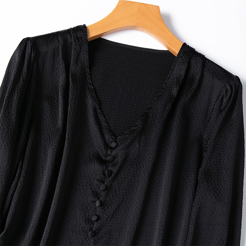 Dames Zijden Blouse 93% Moerbe - Silk Blouse Button recensie en prijs