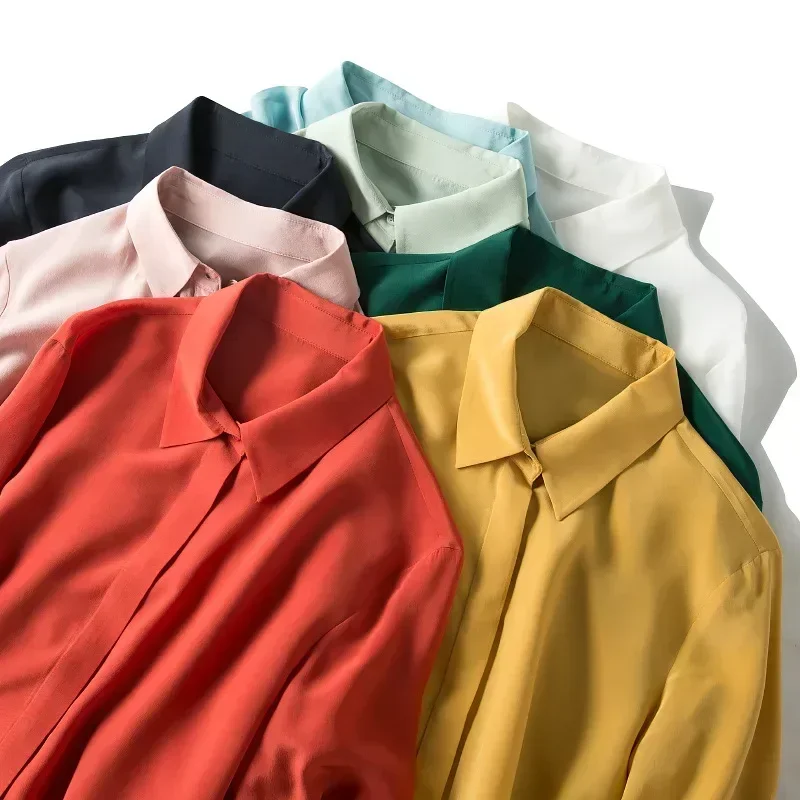 2025 Lente Nieuwe Dames Zijden - Silk Blouse Button recensie en prijs
