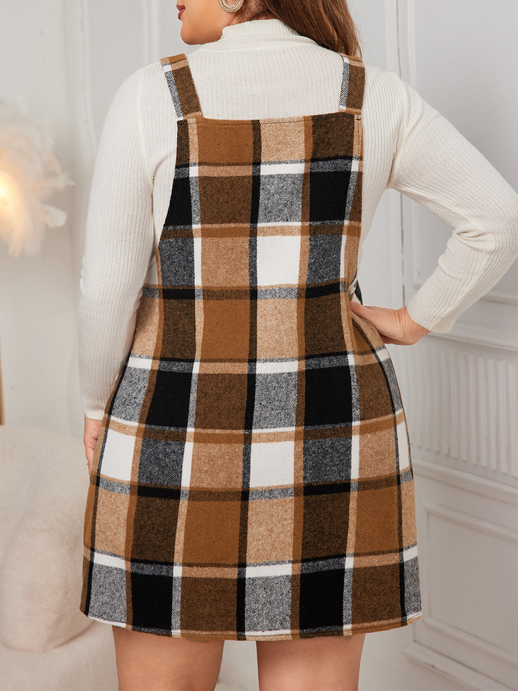 Gibsie Plus Size Plaid Band Ju - Vintage Women'S Formal Wear recensie en prijs