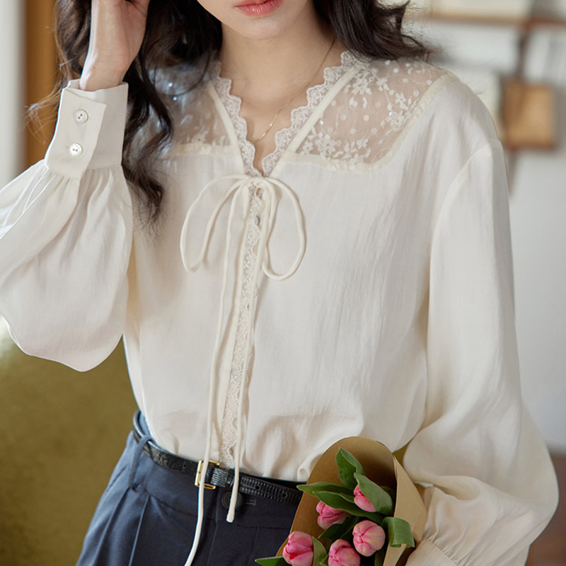 Shirts met lange mouwen Dames  - Women Formal Blouses For Evening Wear recensie en prijs