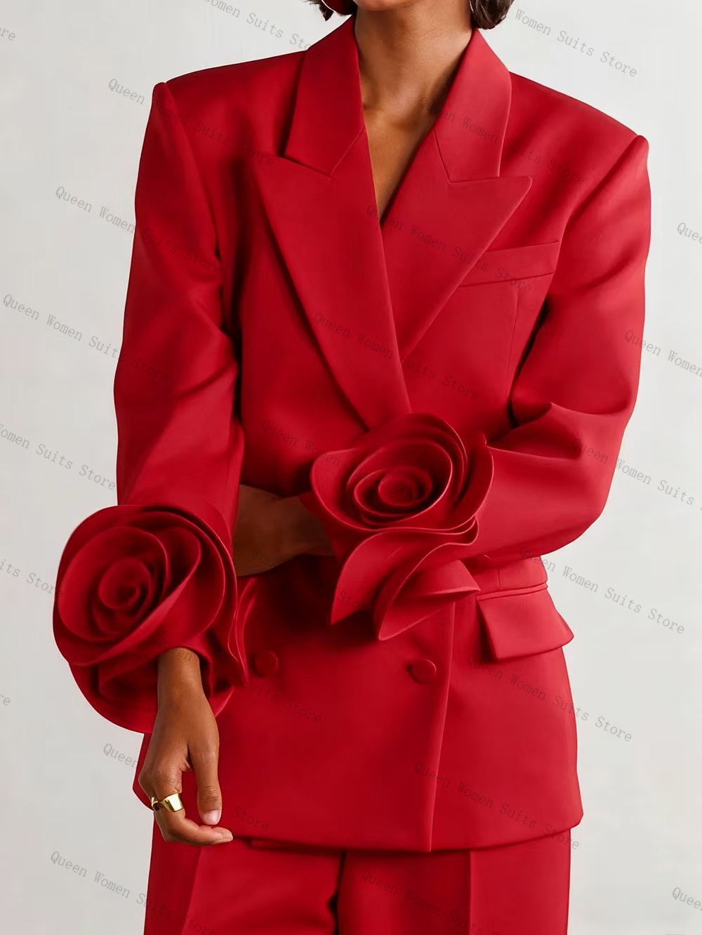 Luxe Rode Vrouwen Pak Set 2-de - Women'S Formal Wear Tuxedo recensie en prijs
