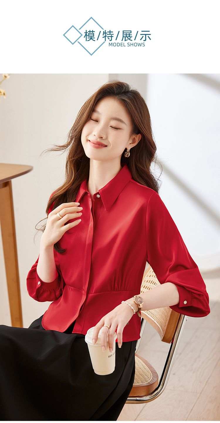 Shirts met lange mouwen Dames  - Women Formal Blouses For Evening Wear recensie en prijs