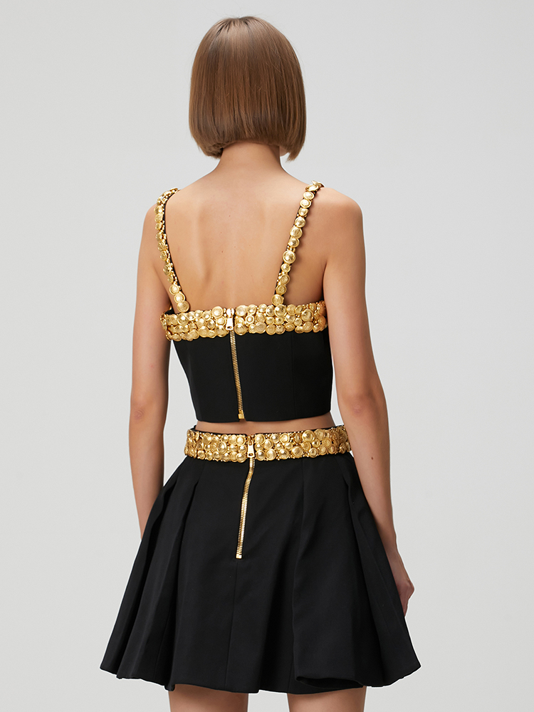 VC zwarte tweedelige set jurk  - Women'S Formal Evening Wear Tops recensie en prijs