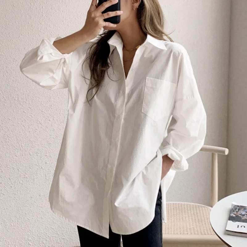 2026 Mode Nieuwe Katoenen Lang - Women Formal Wear Tops recensie en prijs