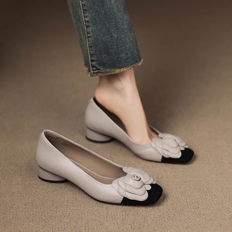 Franse Kitten Heel Color Block - Kitten Heel Women recensie en prijs