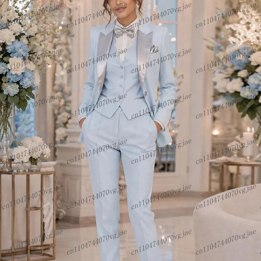Lichtblauw formeel zakelijk da - Blazer Set Women Formal recensie en prijs