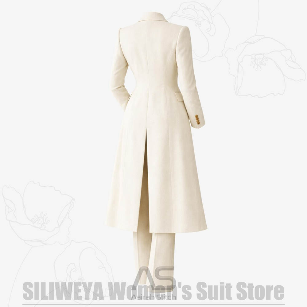 Damespak 3-delig dubbelgeknoop - Women Formal Wear Shirt And Pant recensie en prijs