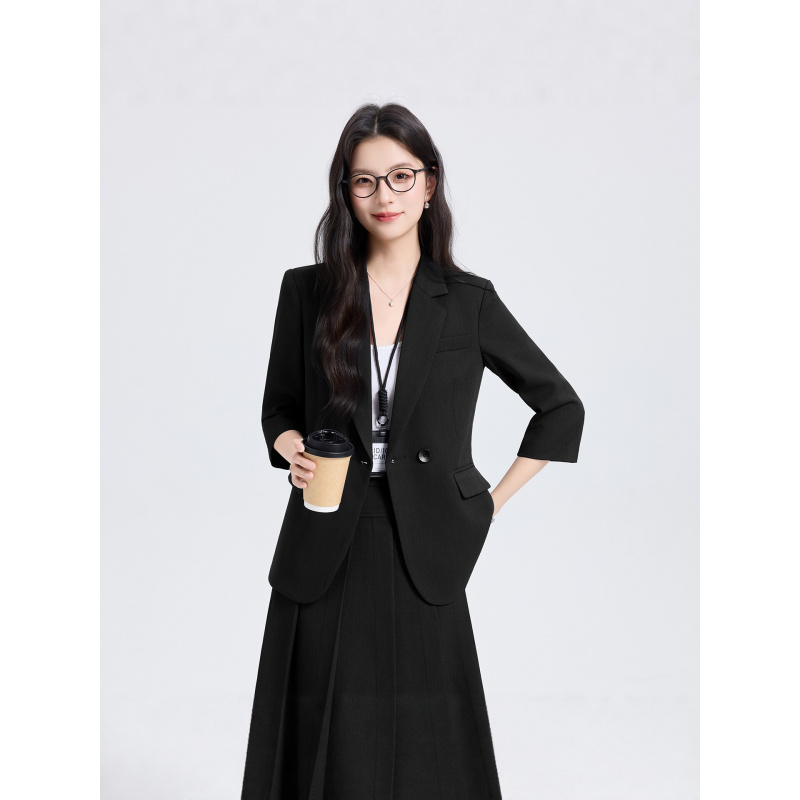 Marineblauwe damespakset voor  - Women Formal Wear Shirt And Pant recensie en prijs
