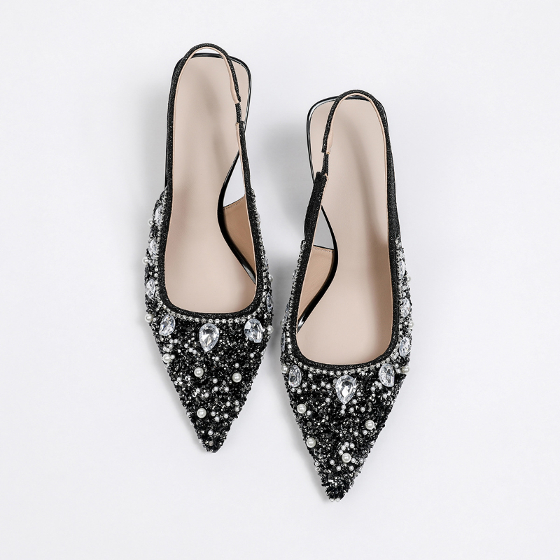 Kristallen sandalen met geslot - Kitten Heel Women recensie en prijs