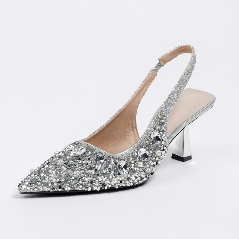 Kristallen sandalen met geslot - Kitten Heel Women recensie en prijs
