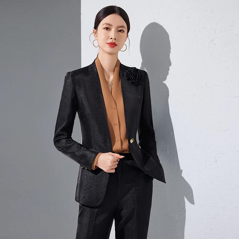Vrouwen Blazer Broek Sets Goud - Women Formal Wear With Blazer recensie en prijs