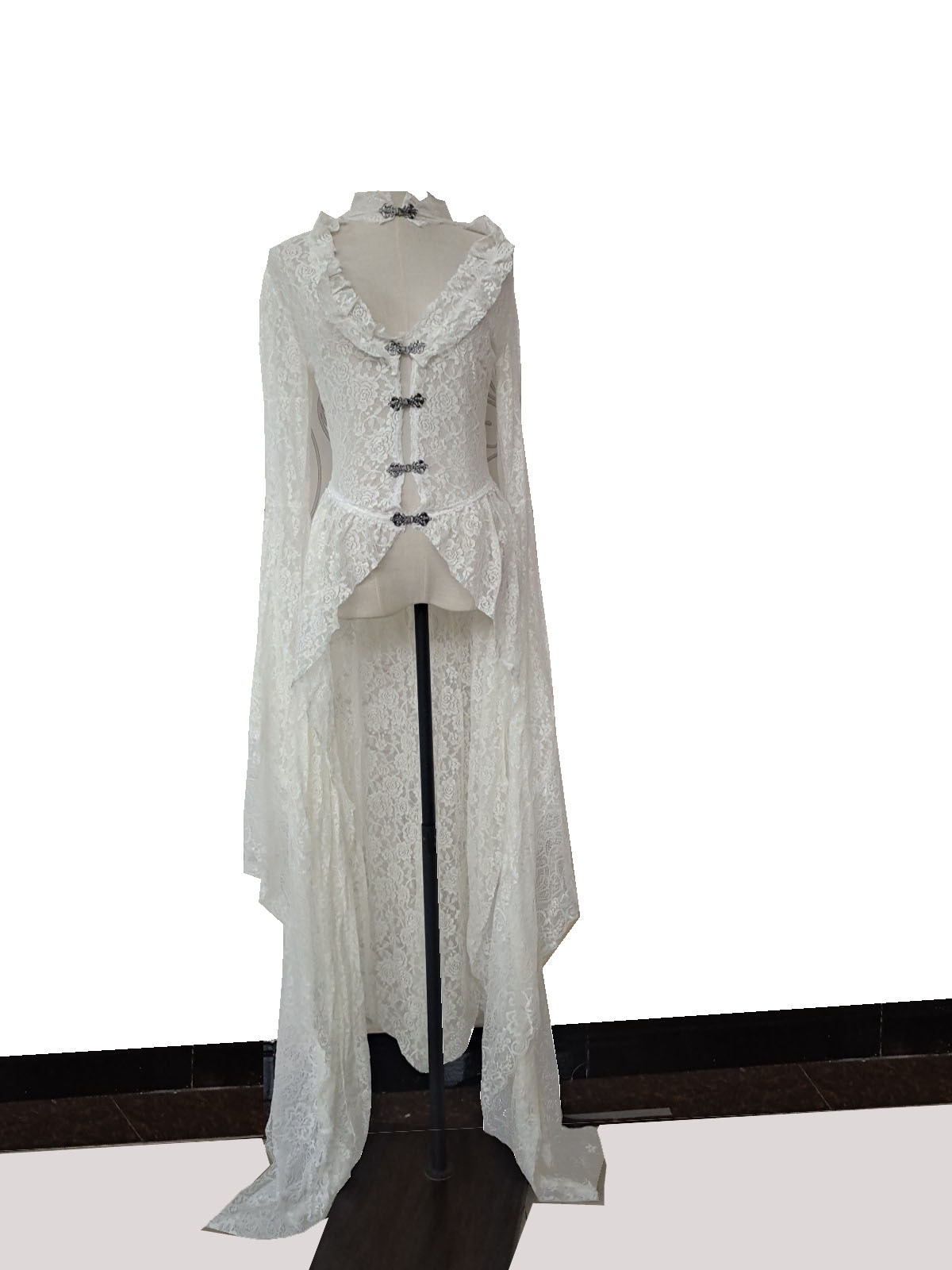 Gothic Vrouwen Wit Vintage Eff - Victorian Women'S Formal Wear recensie en prijs