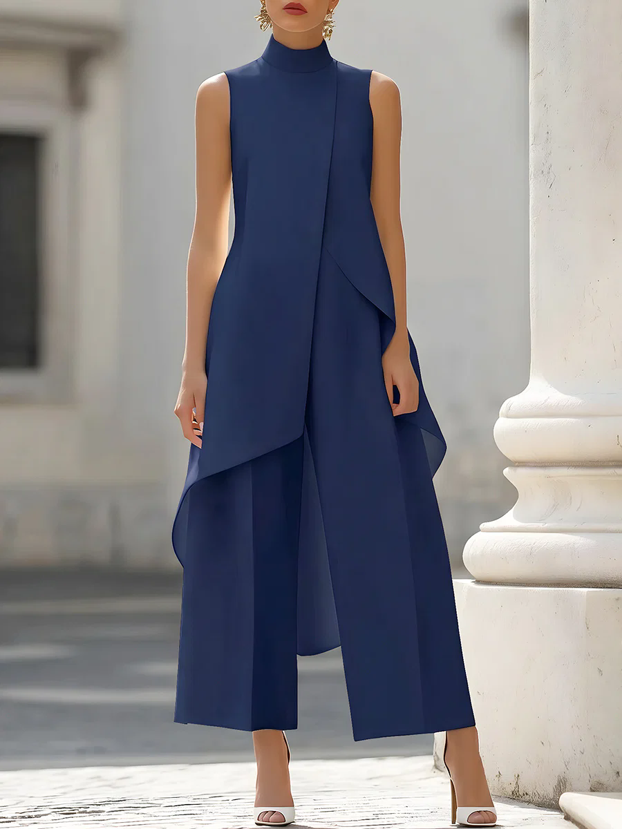 Mouwloze jumpsuit met hoge hal - Women'S Formal Wear With Pants recensie en prijs