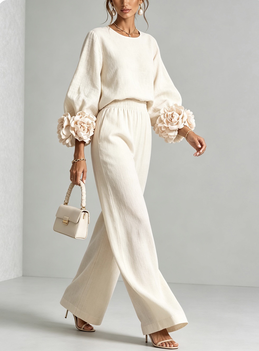 Dames 2-delig linnen outfit me - Women Formal Wear Tops recensie en prijs